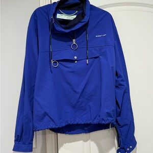Off-White Blue Windbreaker Jacket Men
